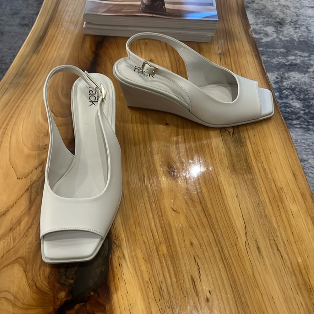 Nordstrom Rack Open Toe Wedge Shoes- Size 9